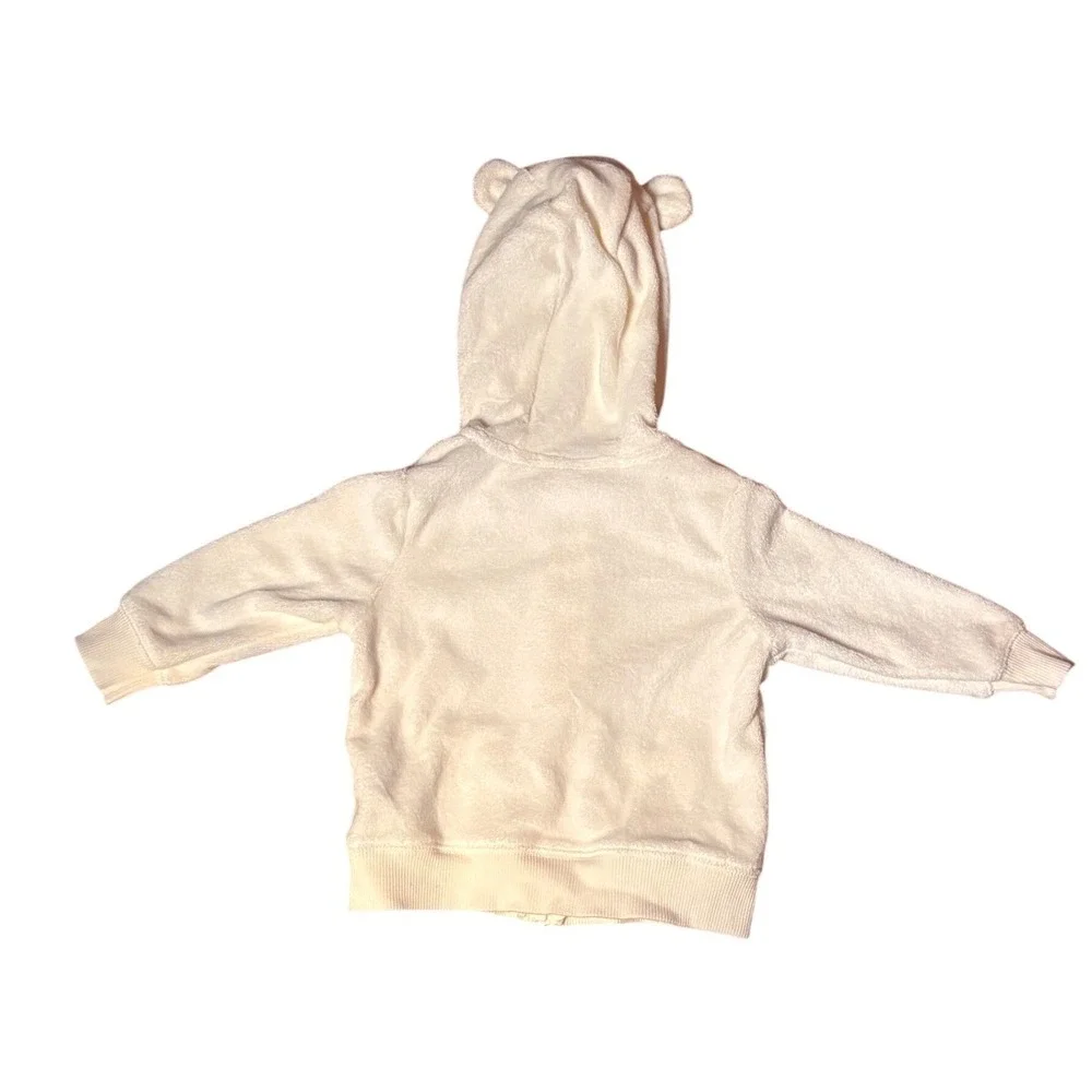 Carters 6M Cream Koala Print Short Sleeve Bodysuit and Bear Ear‎ Hoodie Outfit
